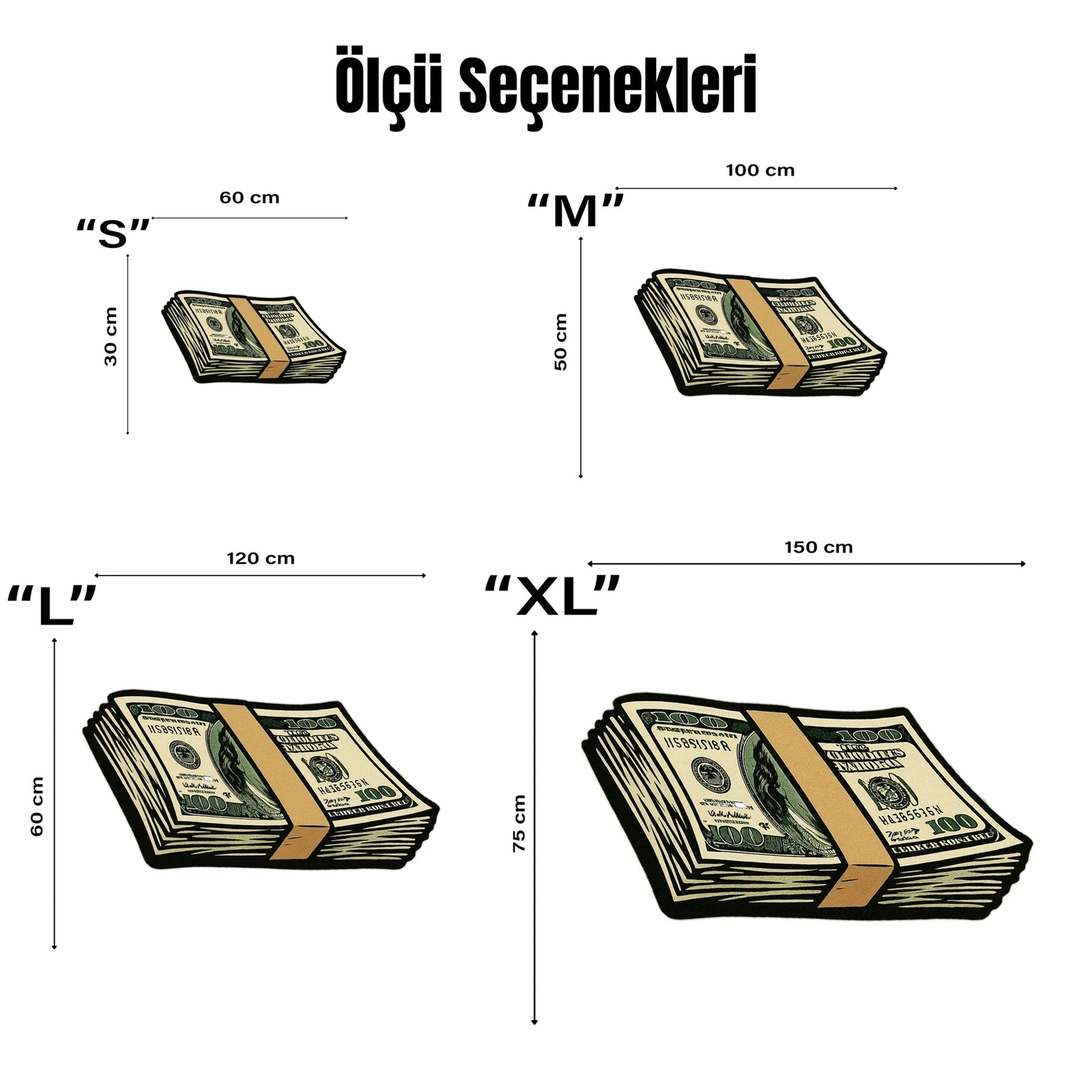 Para destesi illüstrasyonu, yeşil siyah renk kontrastı, minimal pop art kompozisyonu ve net çizgi yapısıyla oluşturulan bu halı, finans, zenginlik, modern grafik sanat ve genç odası dekorasyonu için ikonik bir tasarımdır.
