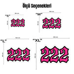 222 Angel Number Pembe Numeroloji Halısı | Uyum ve Denge Temalı Dekoratif Halı