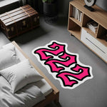 222 Angel Number Pembe Numeroloji Halısı | Uyum ve Denge Temalı Dekoratif Halı