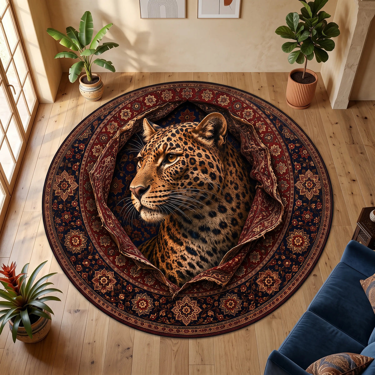 3d-leopar-hali-yan-profil-haliyi-yirtarak-cikan-epik-illizyon-desenli