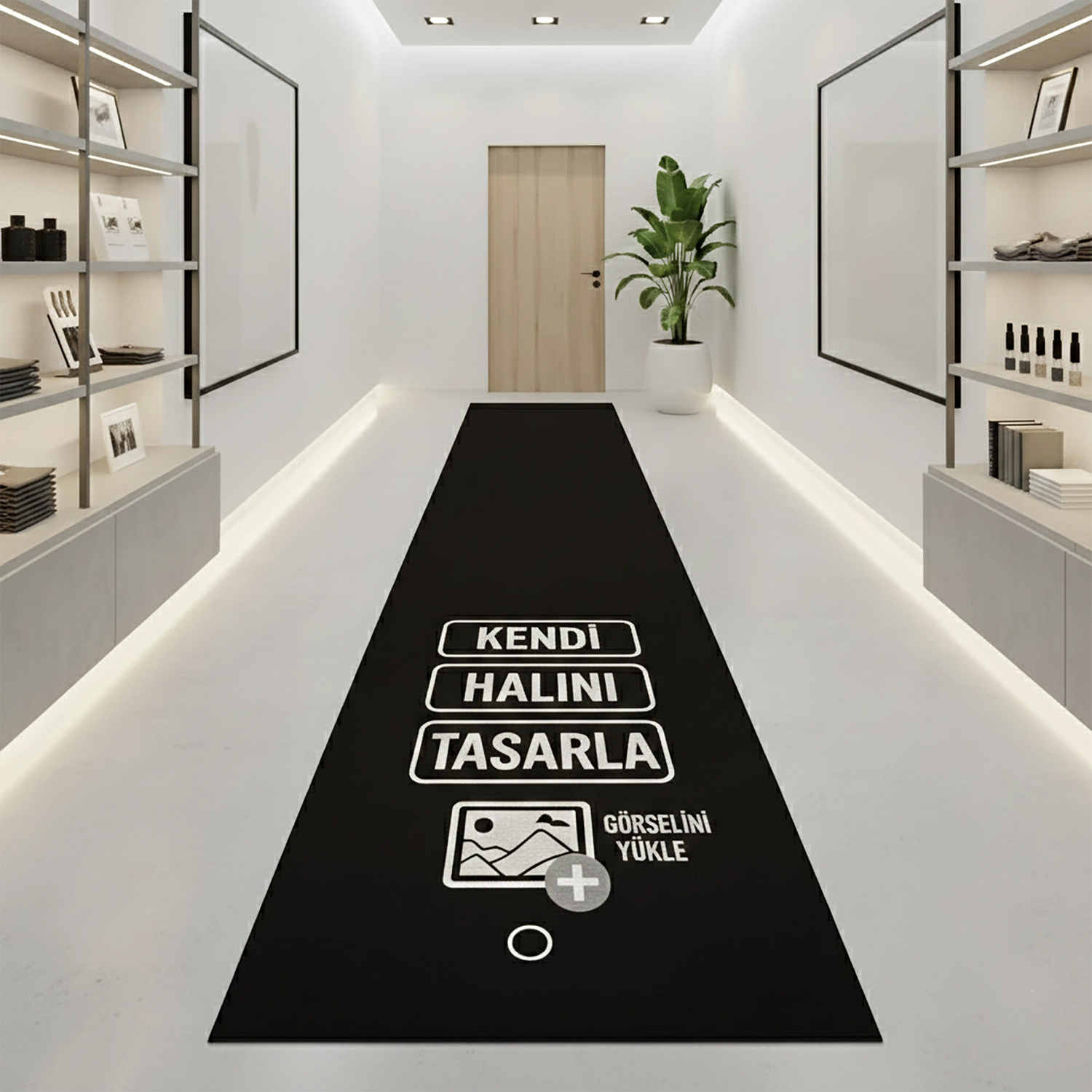 Kendi Yolluk Halını Tasarla - Kişiye Özel Fotoğraf ve Desen Baskılı Yıkanabilir Kaymaz Taban Seçeneği İle