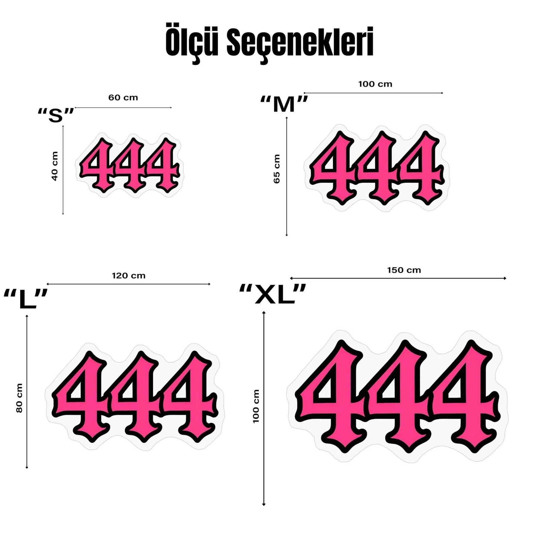 444 Angel Number Pembe Numeroloji Halısı | Korunma ve Güven Temalı Dekoratif Paspas