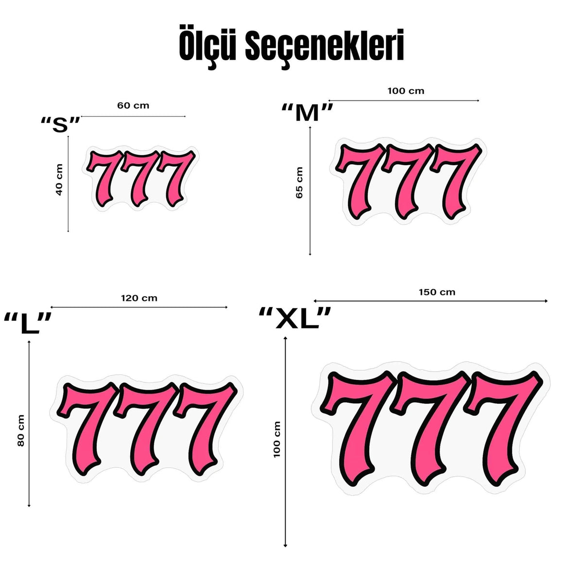 777 Angel Number Pembe Numeroloji Halısı | Şans ve Mucize Temalı Dekoratif Paspas