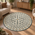 aztek-mandala-motifli-yuvarlak-hali-geometrik-etnik-salon