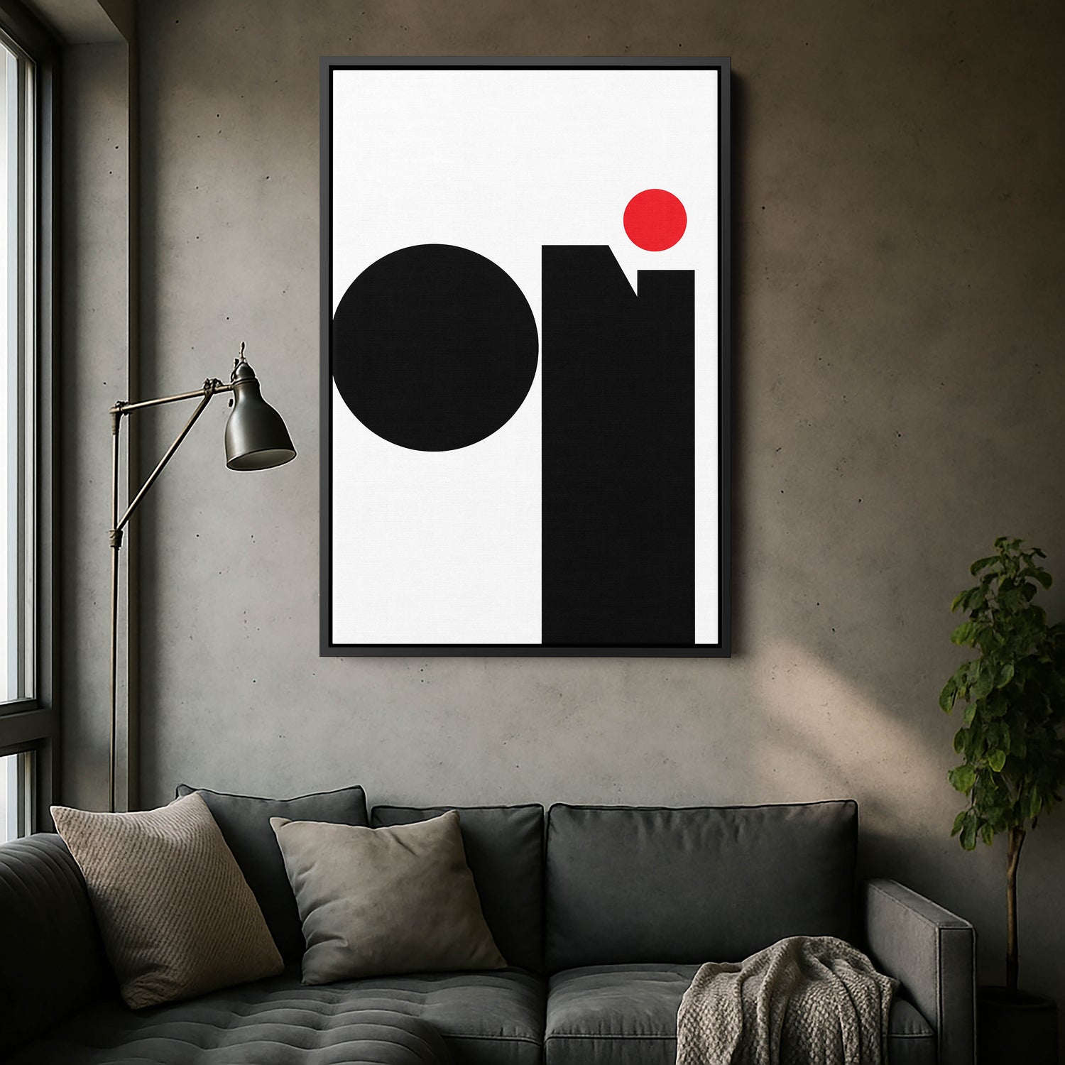 Geometrik Minimalist Kanvas Tablo