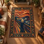 ciglik-tablosu-illustrasyonlu-konsept-hali-edvard-munch-sanat-desenli