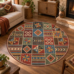 etnik-motifli-yuvarlak-patchwork-hali-otantik-anadolu-desenli-salon