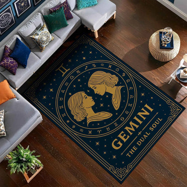 İkizler Burcu Temalı Astroloji Halısı - Gemini Serisi