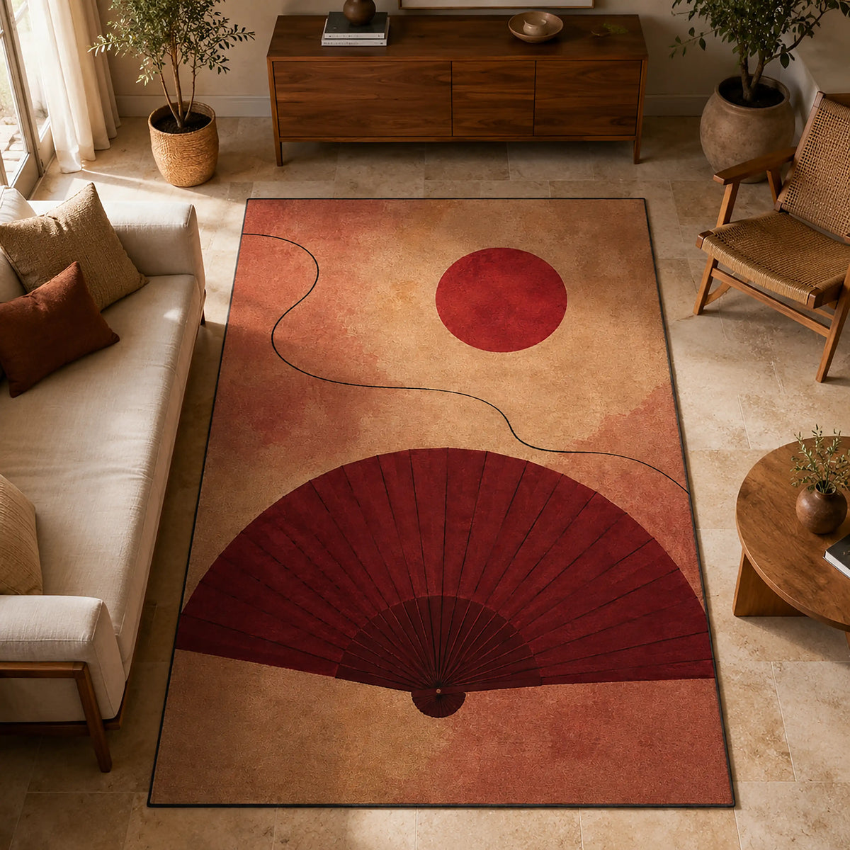 japon-yelpacesi-desenli-hali-terracotta-boho-japandi-estetigi