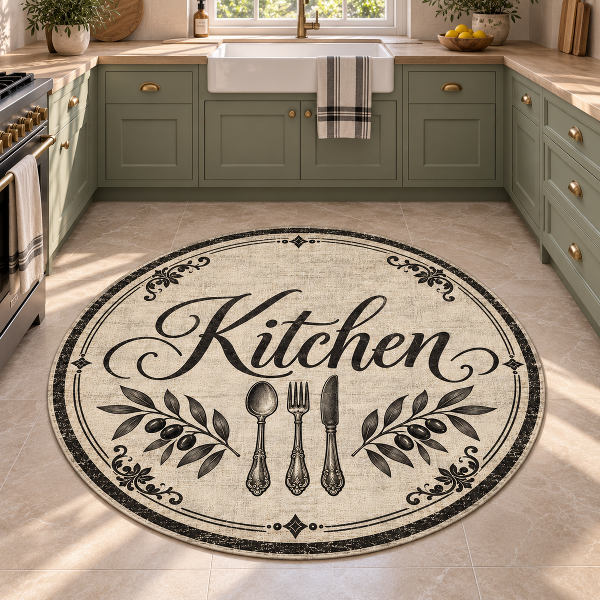 kitchen-yazili-zeytin-dalli-krem-yuvarlak-mutfak-halisi