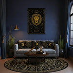 Kopyala
Çerçevesiz kanvas tablo olarak sunulan Leo temalı bu astroloji tasarımı, siyah zemin üzerinde altın aslan figürü, yıldızlar ve burç sembollü detaylarla güçlü ve lüks bir görünüm sağlar. Yüksek çözünürlüklü dijital baskısı sayesinde modern salon, ofis ve genç odaları için dikkat çekici dekoratif bir FabricUp duvar sanatıdır.