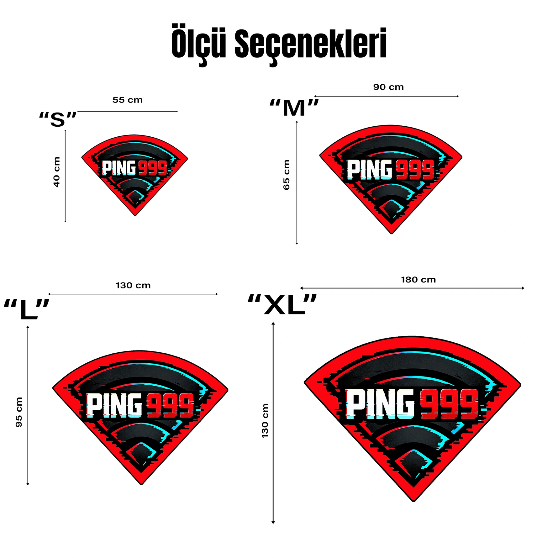 Bağlantı sorunlarına mizahi bir gönderme yapan PİNG 999 yazılı Wi-Fi formlu halı. Canlı kırmızı detayları ve modern grafik tasarımıyla dikkat çeken, oyuncu masası altına uygun, özel şekilli ve yüksek kaliteli dijital baskılı oyuncu halısı.