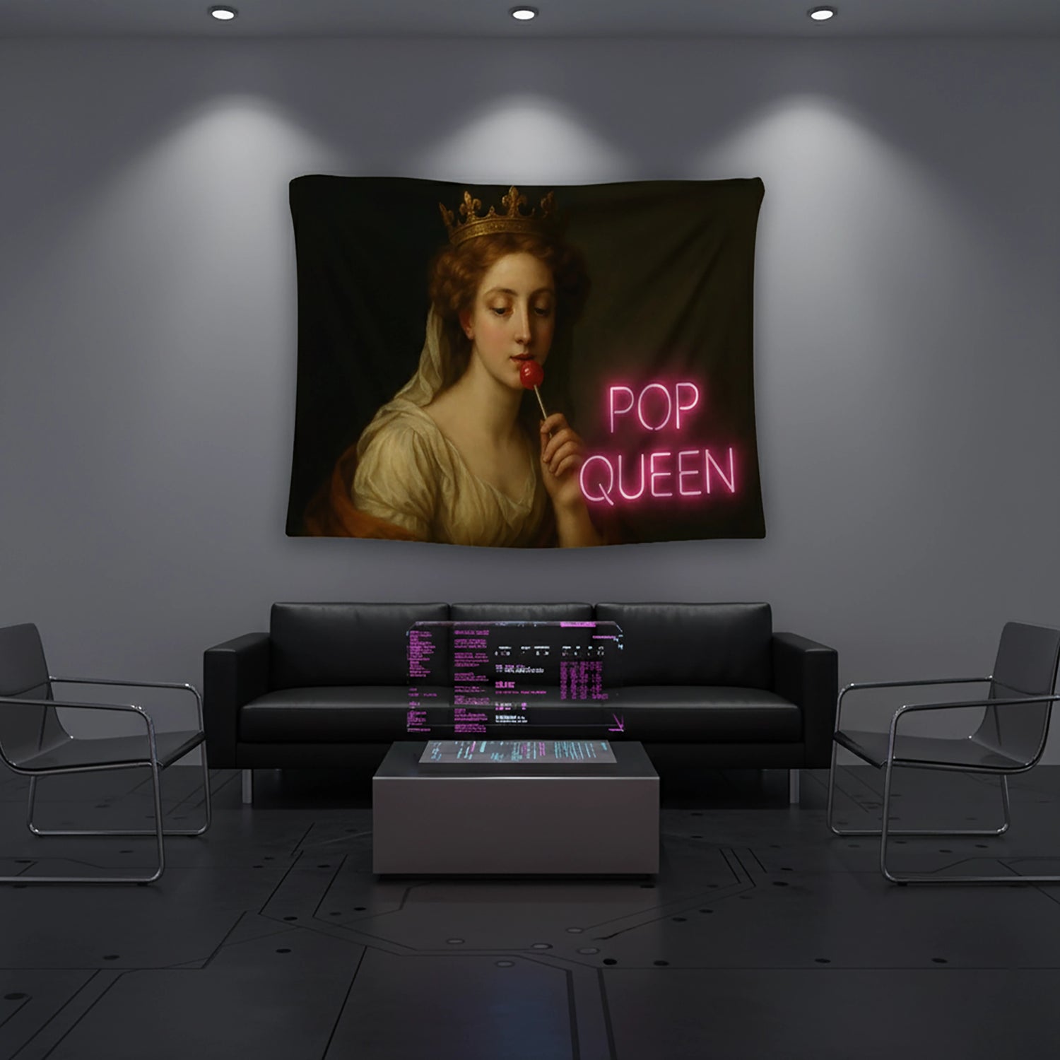 Minimal kompozisyonlu portre tasarımına sahip FabricUp duvar örtüsü, vintage moda ve modern sanat dokusunu bir araya getirerek dekoratif tablo etkisi yaratır. Yüksek kaliteli dijital baskı ile cilt tonları ve gölgeler gerçekçi şekilde yansıtılır.