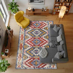 Etnik Desenli ve Geometrik Kilim Motifli Modern Halı