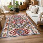 Etnik Desenli ve Geometrik Kilim Motifli Modern Halı