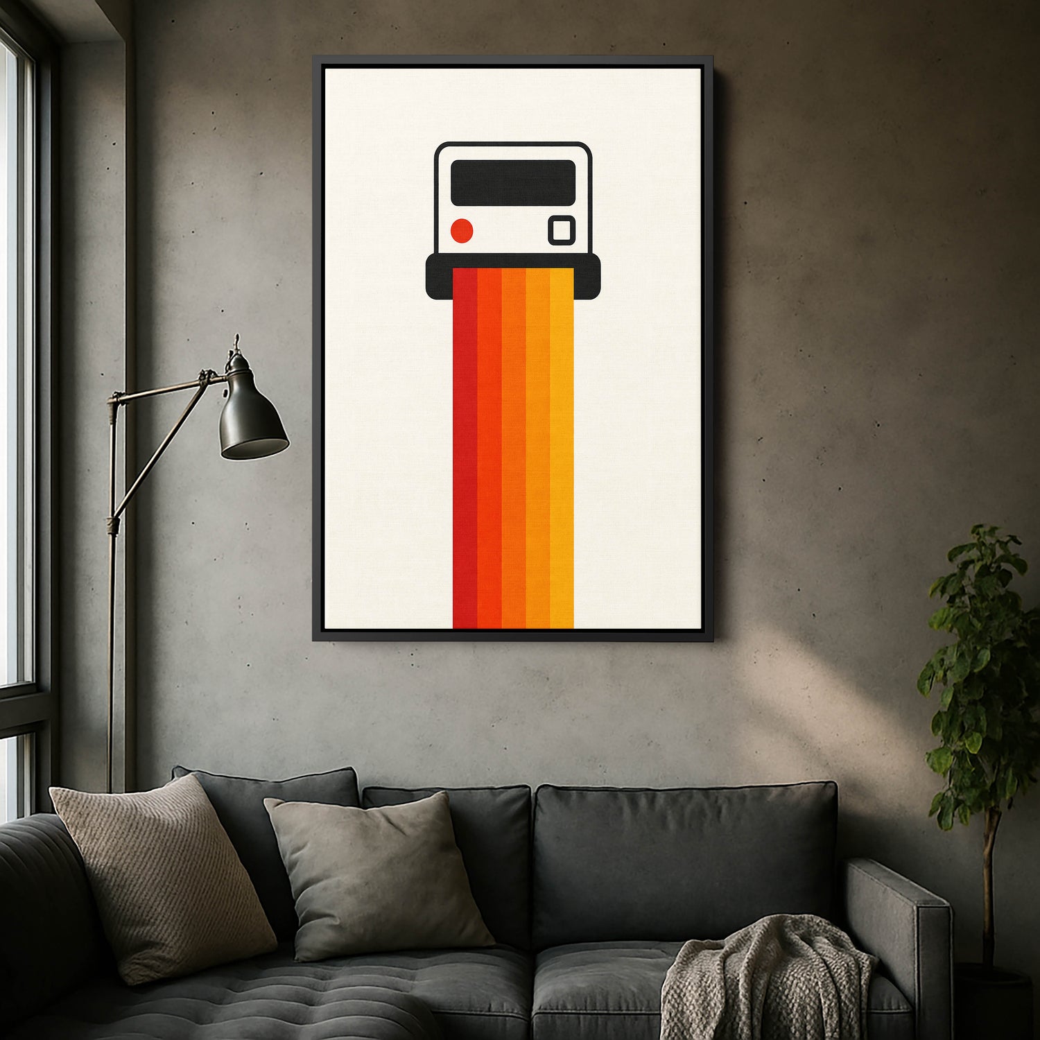 Retro Polaroid Kamera Kanvas Tablo