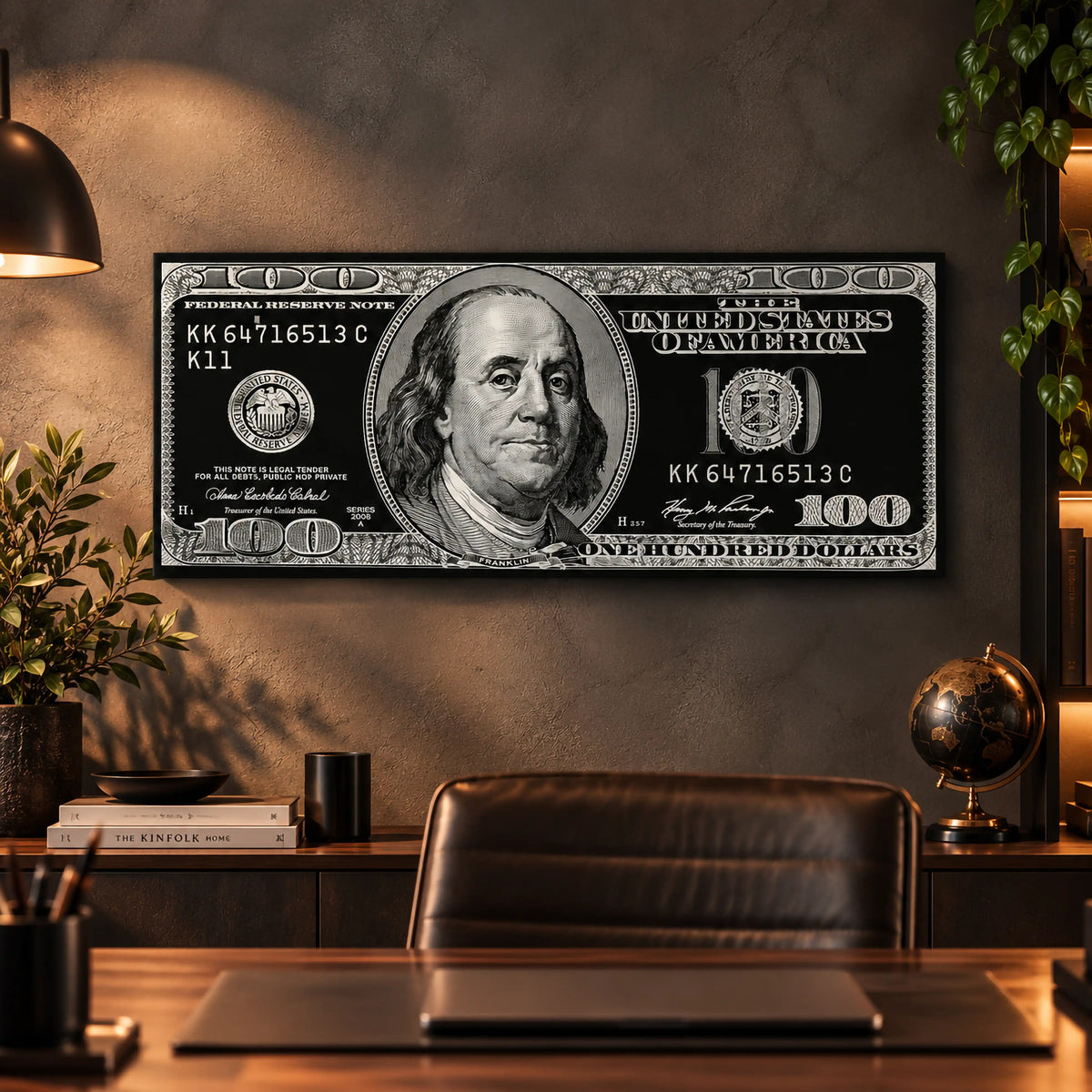 siyah-beyaz-monokrom-100-dolar-kanvas-tablo