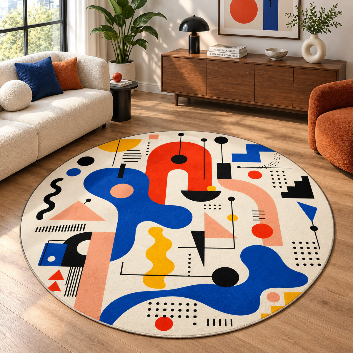  soyut-sanat-desenli-yuvarlak-hali-modern-geometrik-amorf-salon