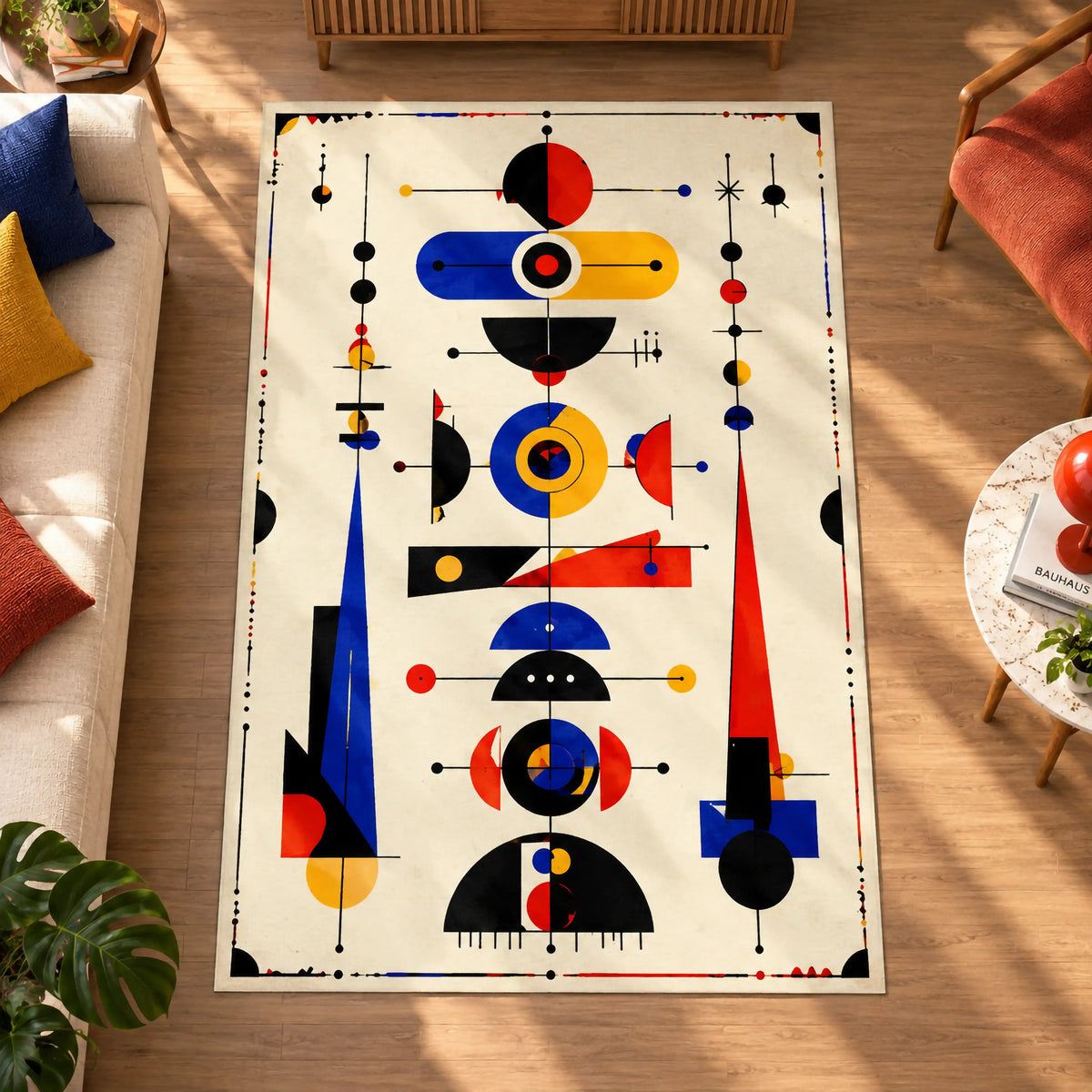 totemik-geometrik-desenli-bauhaus-hali-soyut-sanat-modern-ekru-salon