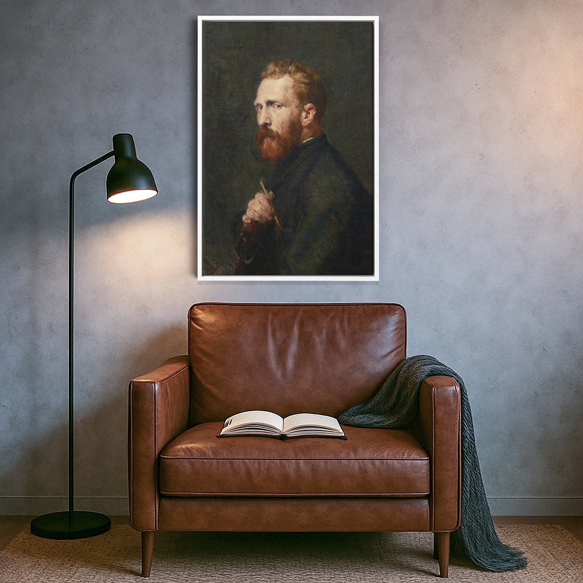 Beyaz çerçeveyle sunulan klasik portre temalı kanvas tablo, dengeli ve ferah sunumuyla zamansız sanat atmosferi oluşturur. Net baskı kalitesi ve yumuşak renk geçişleri sayesinde salon ve yatak odası dekorasyonunda estetik ve şık bir FabricUp üretimi olarak öne çıkar.