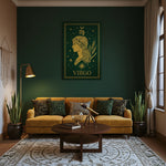 
Çerçevesiz kanvas tablo olarak tasarlanan Virgo burcu temalı bu poster, koyu zemin üzerinde altın tonlu kadın figürü, başak sembolü ve yıldız detaylarıyla mistik ve zarif bir atmosfer sunar. Yüksek çözünürlüklü baskı kalitesiyle salon, yatak odası ve çalışma alanları için şık bir FabricUp duvar dekorudur.