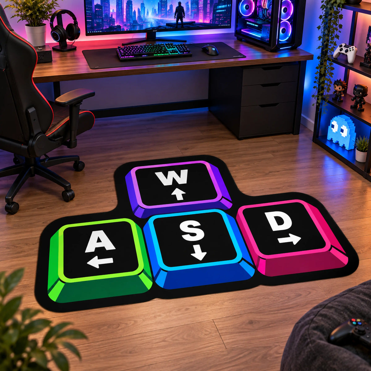 wasd-klavye-tuslu-gamer-halisi-neon-renkli-oyuncu-odasi