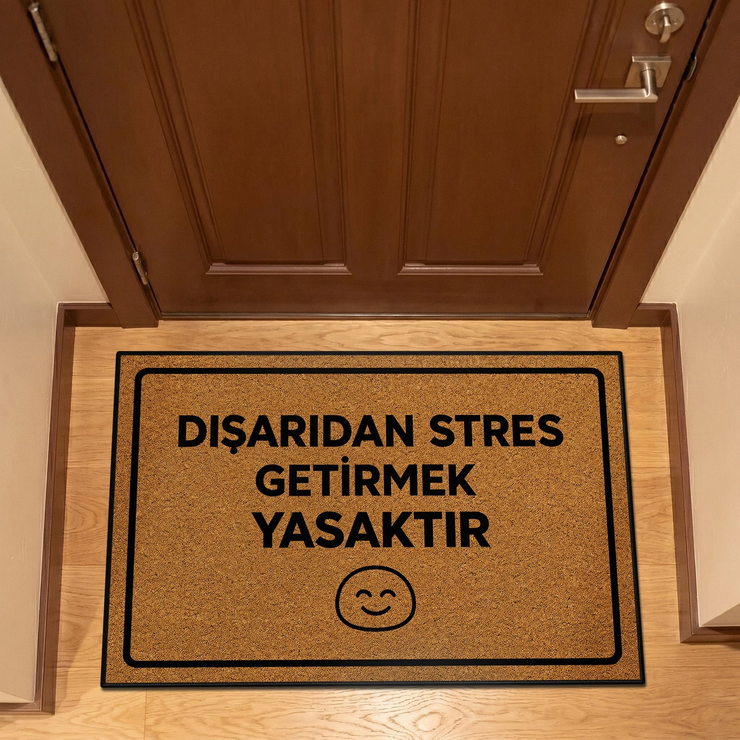 Mesajlı Kapı Önü Paspas Halısı │ Özgün ve Eğlenceli Giriş Dekoru